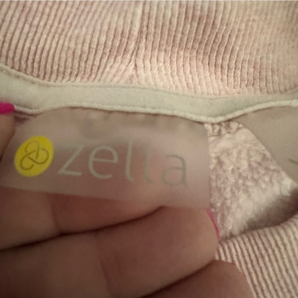 Zella Soft & Cozy Crew Sweatshirt in Heathered Pink Size XXL GUC - Picture 4 of 9